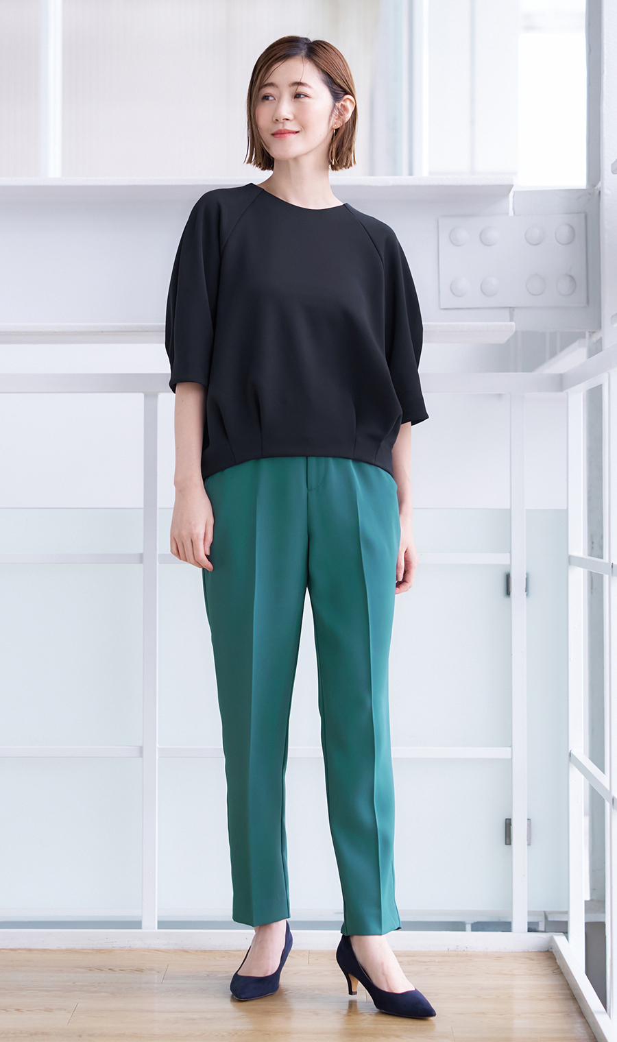 ダンボールニットコクーンプルオーバー【セットアップ着用可】 ネイビー M