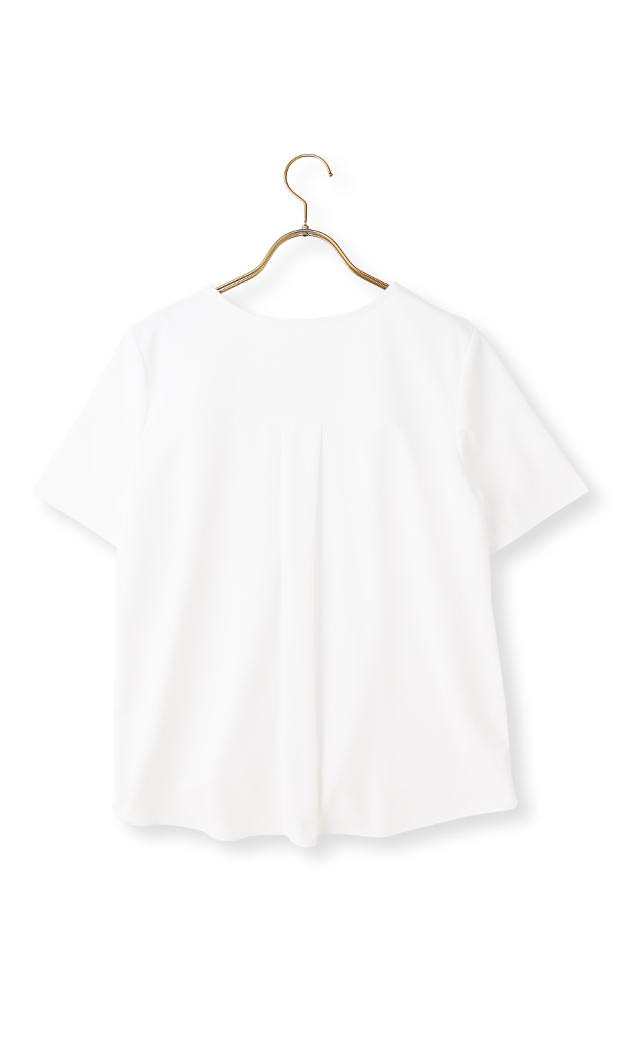 透けないカットソー【半袖】【キーネック】【WEB・アオプラ高円寺北口店限定】 ホワイト S