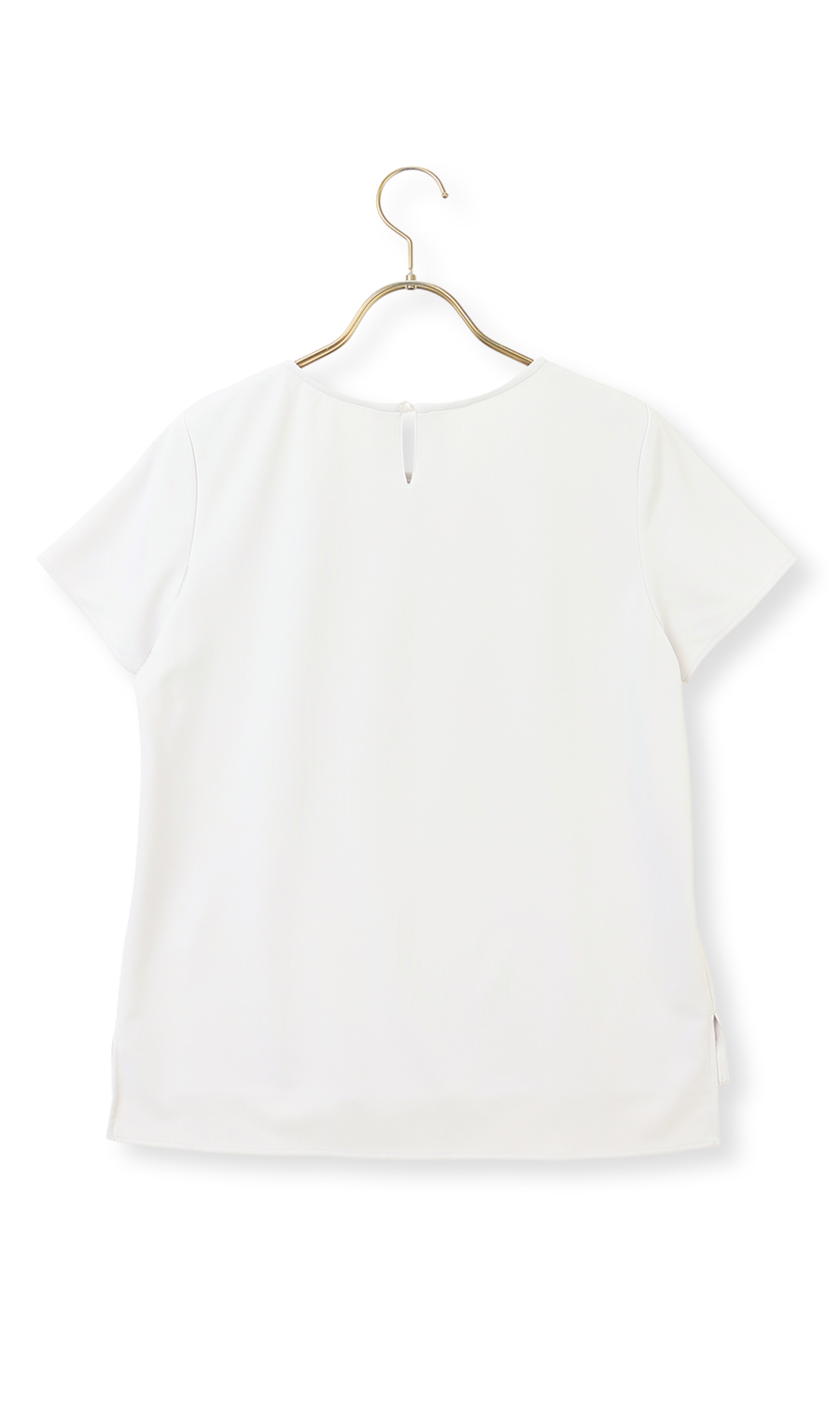 クルーネックカットソー【半袖】 ライトグレー M