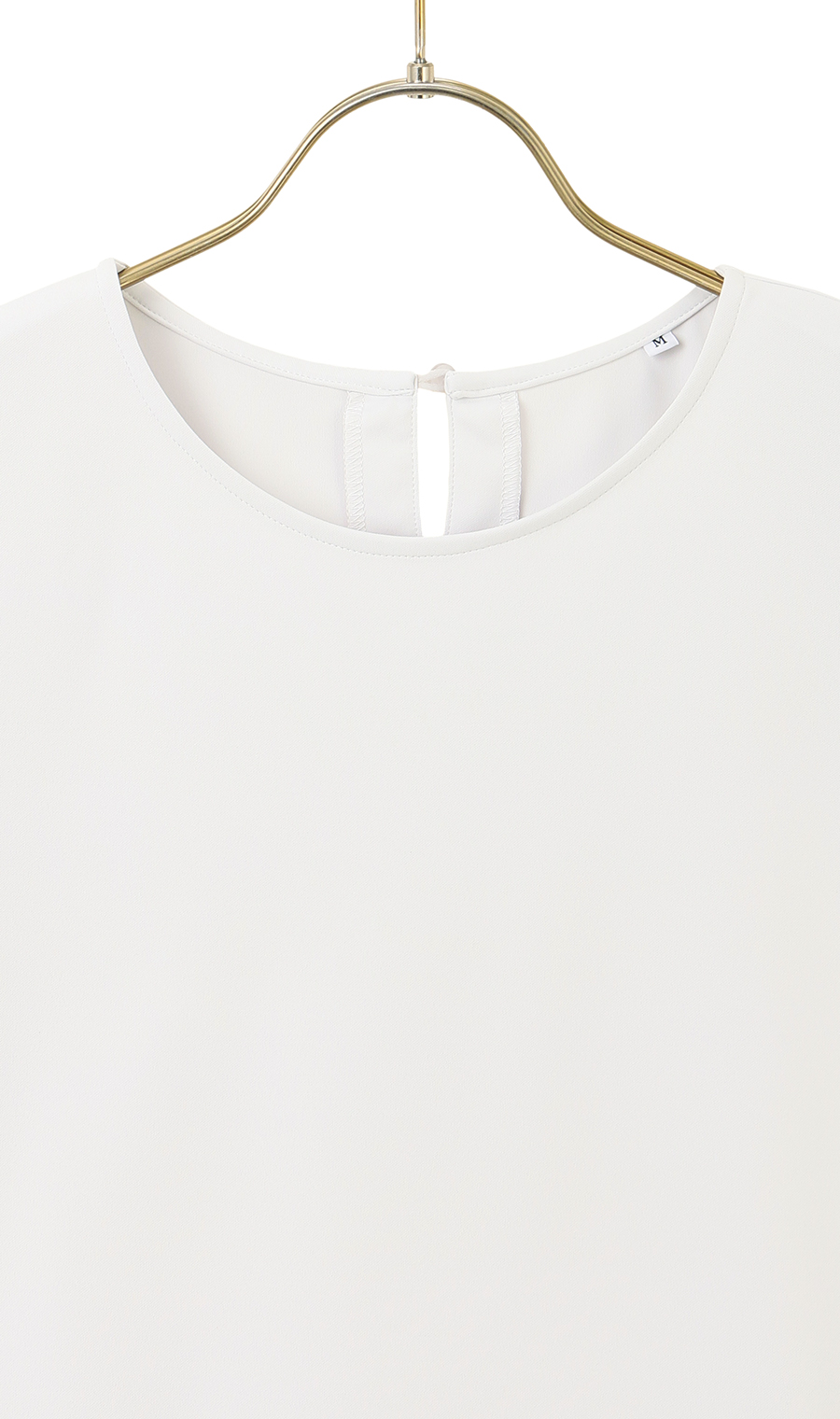 クルーネックカットソー【半袖】 ライトグレー M