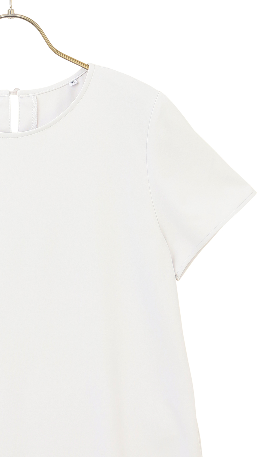 クルーネックカットソー【半袖】 ライトグレー M