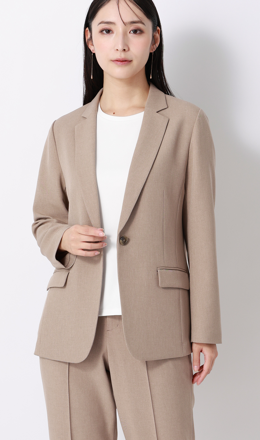 透けないカットソー【半袖】【ペプラム】【＃すご】【WEB限定サイズあり】 ホワイト S