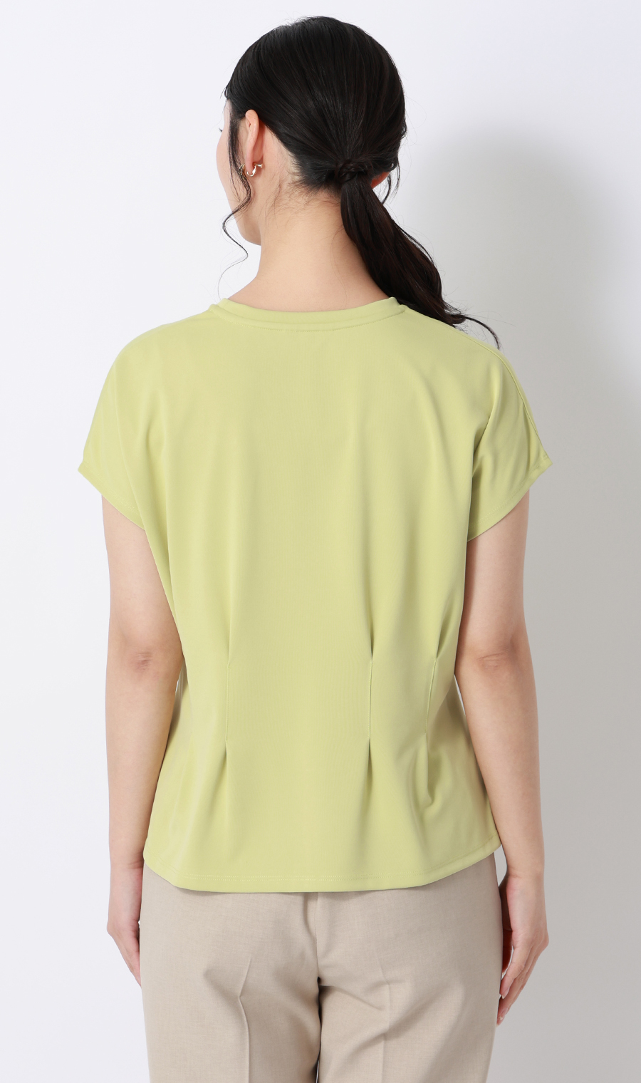 透けないカットソー【半袖】【ペプラム】【＃すご】【WEB限定サイズあり】 ミント S