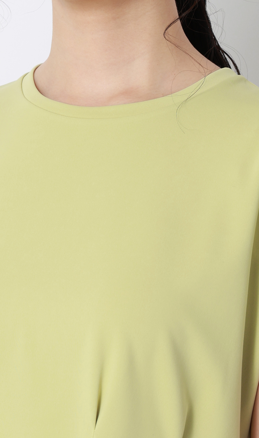 透けないカットソー【半袖】【ペプラム】【＃すご】【WEB限定サイズあり】 ミント S