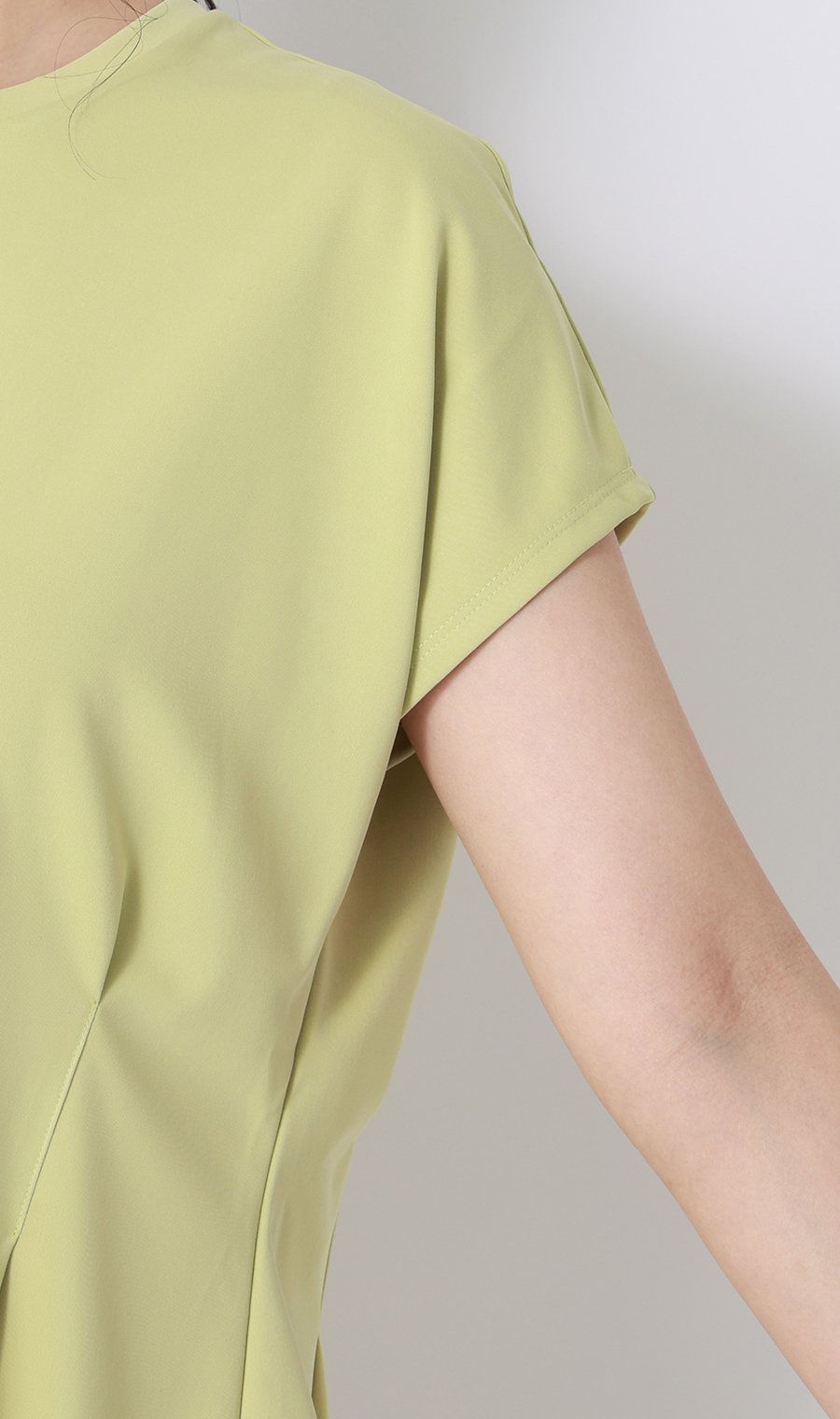 透けないカットソー【半袖】【ペプラム】【＃すご】【WEB限定サイズあり】 ミント S