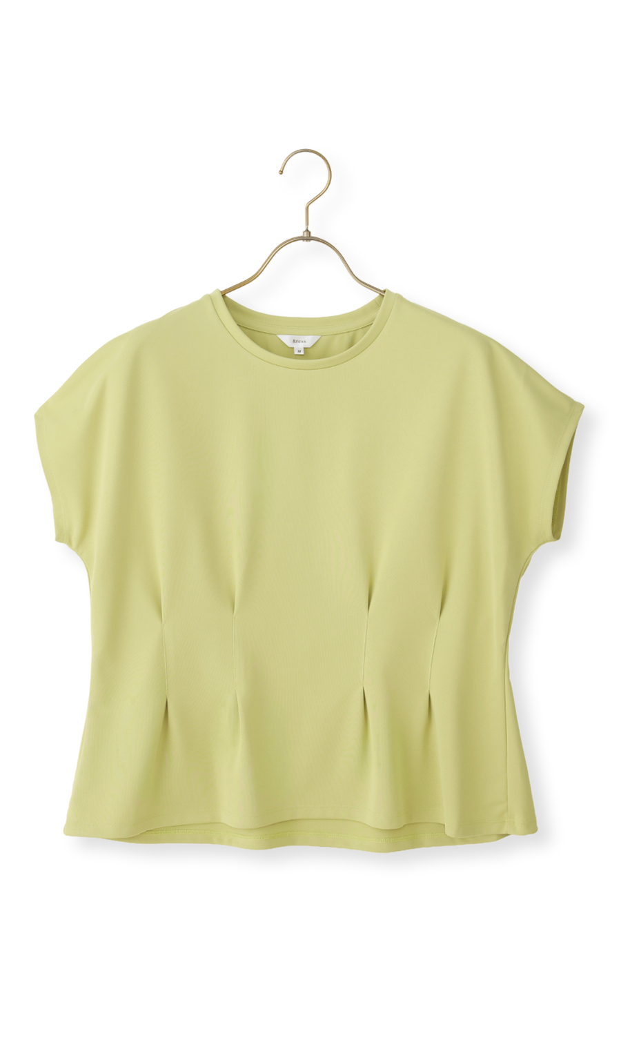 透けないカットソー【半袖】【ペプラム】【＃すご】【WEB限定サイズあり】 ミント S