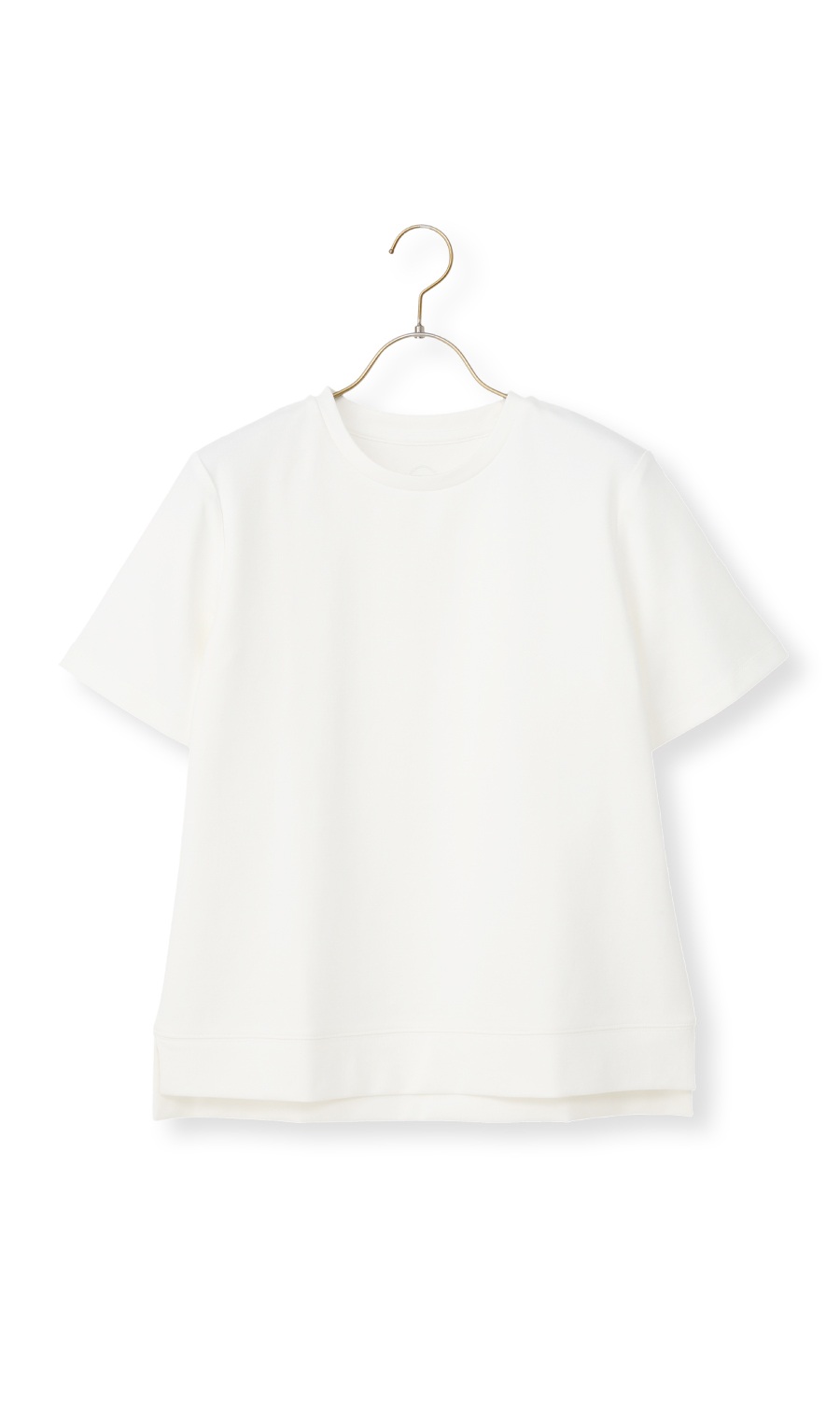 ゼロプレッシャーカットソー【クルーネック】【涼】【半袖】 ホワイト S