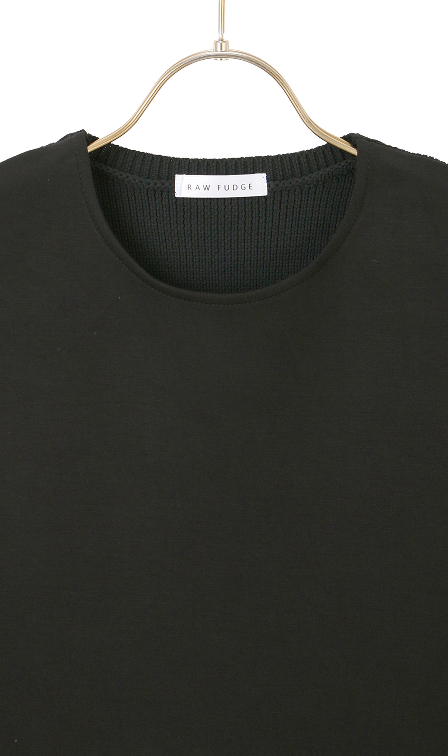 ダンボールニット×エステルジレ【WEB限定】 ブラック M