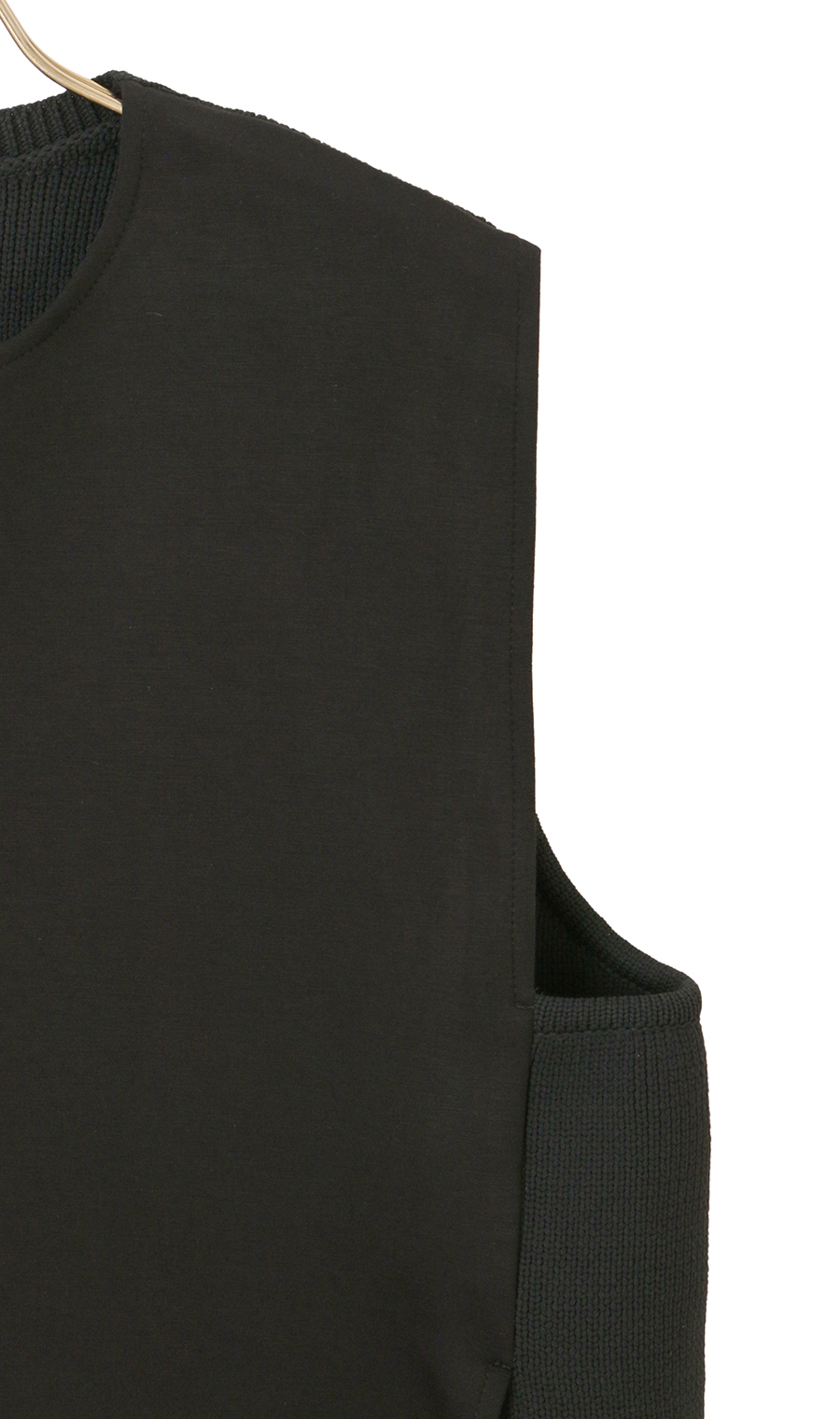 ダンボールニット×エステルジレ【WEB限定】 ブラック M