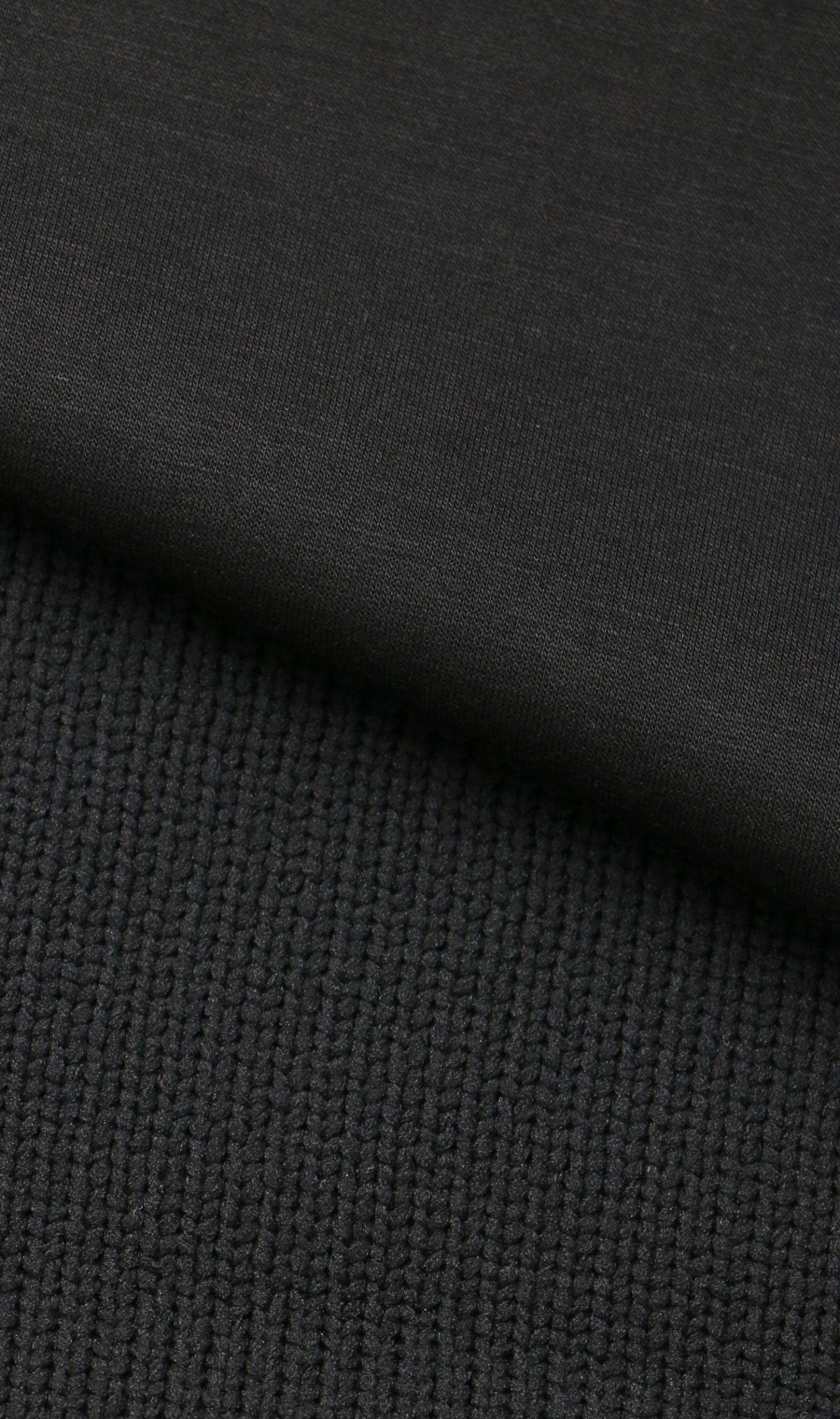 ダンボールニット×エステルジレ【WEB限定】 ブラック M