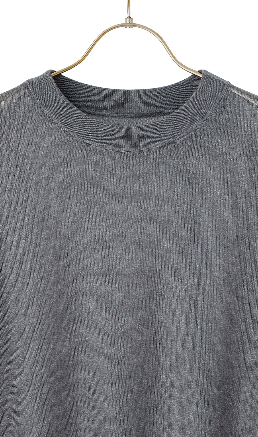 シアーフィルムラメニット【長袖】 グレー S