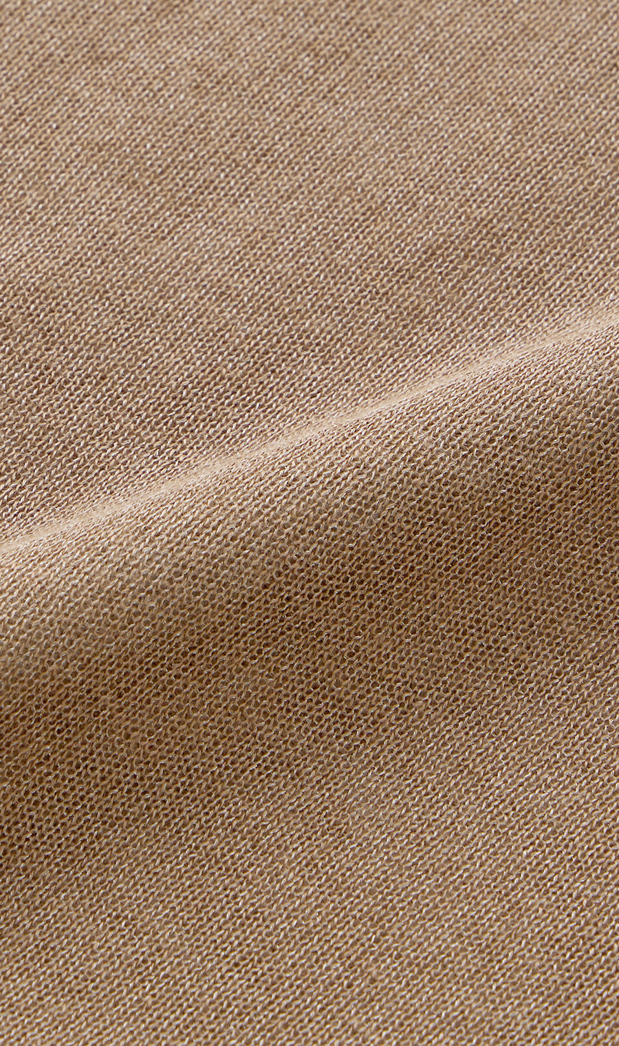 シアーフィルムラメニット【長袖】 ブラウン S