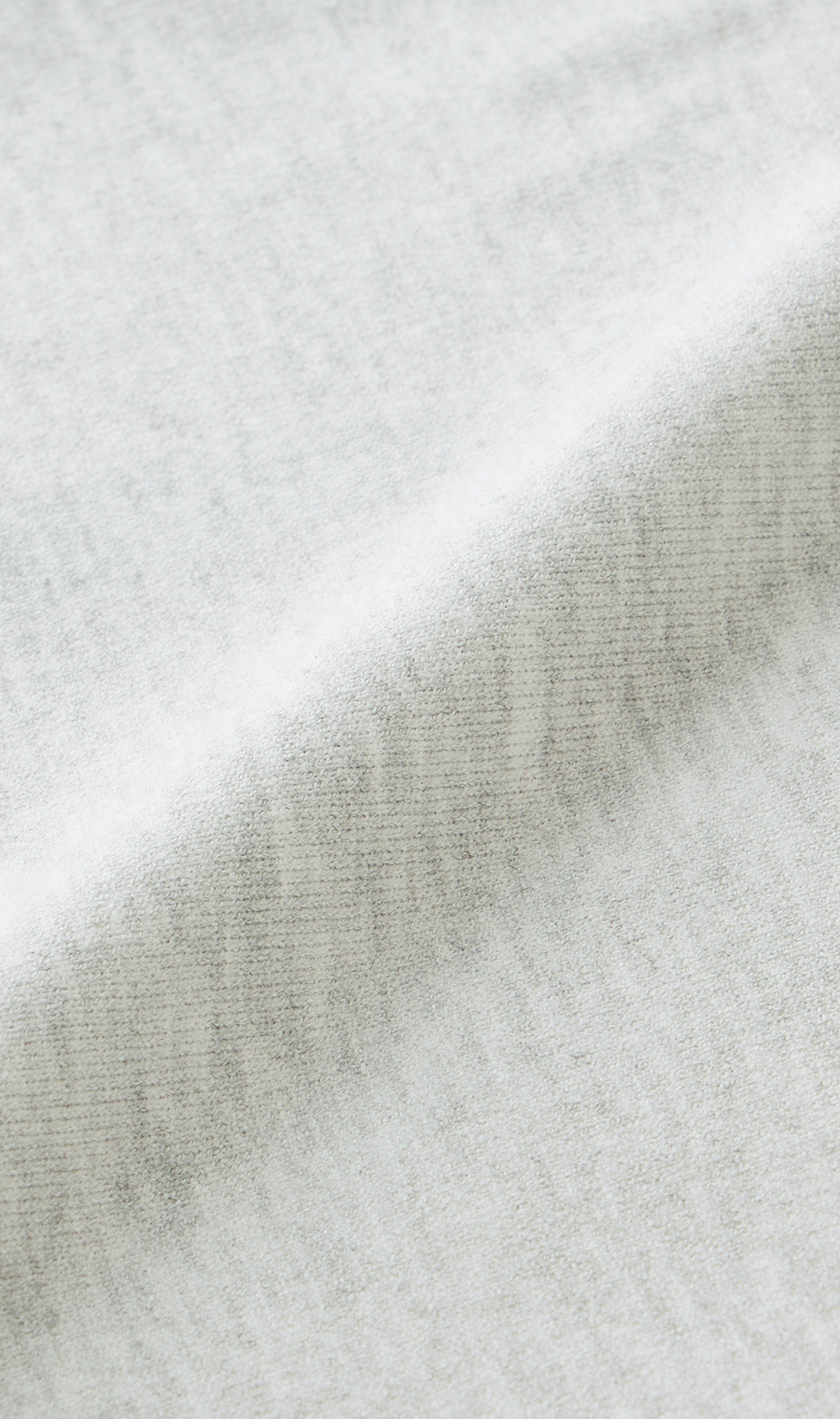 ハイネック天竺ニットプルオーバー【長袖】 ライトグレー S