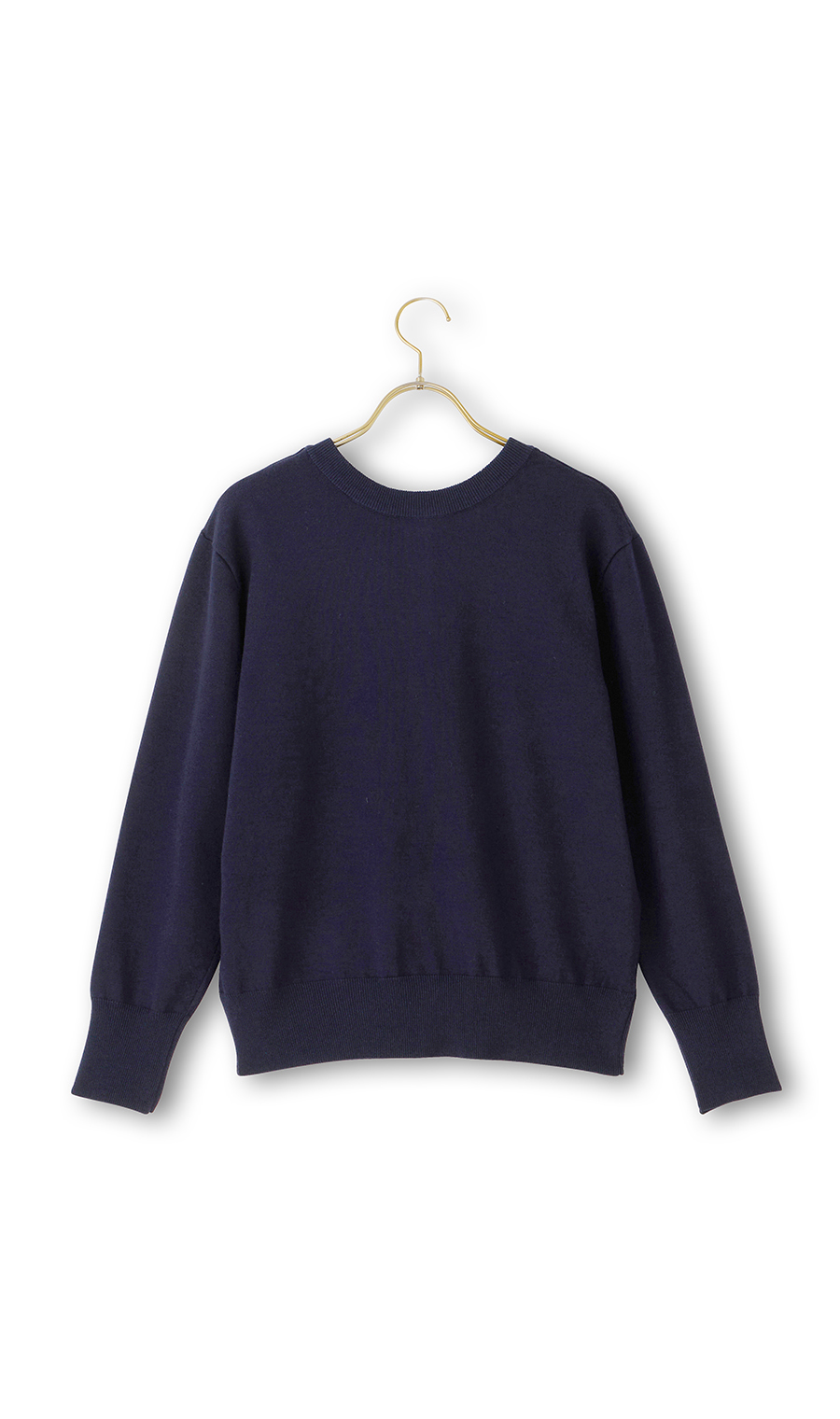 メタルボタン天竺カーディガン【前後2WAY】【長袖】 ネイビー LL