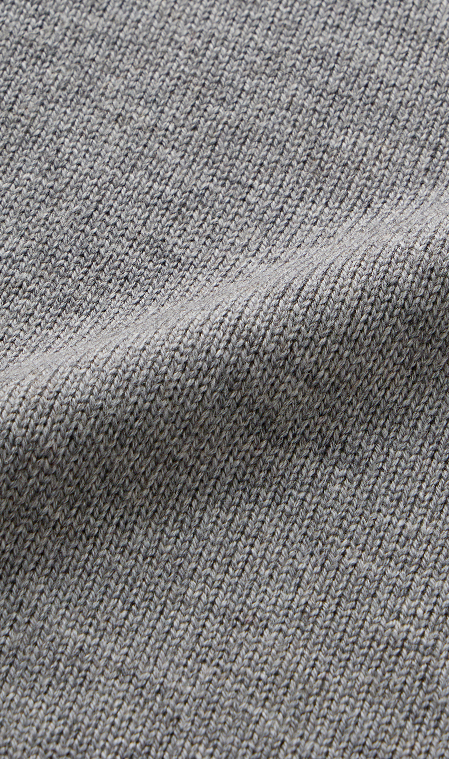 ミドルゲージハイネックニット《長袖》 グレー S