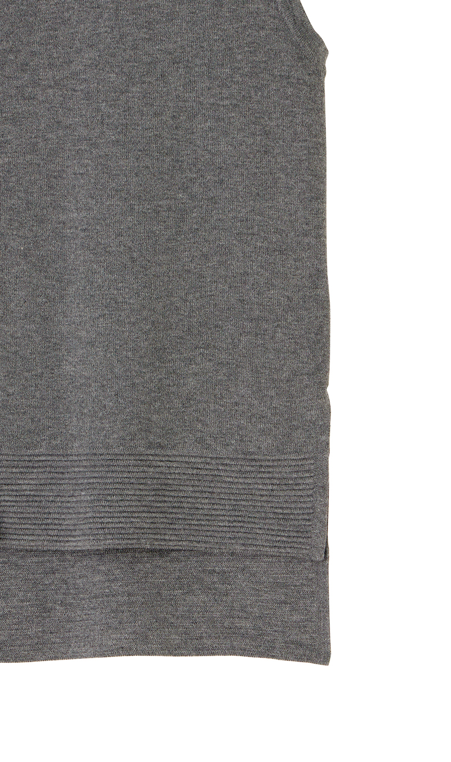 ニットジレ【ノースリーブ】 グレー M