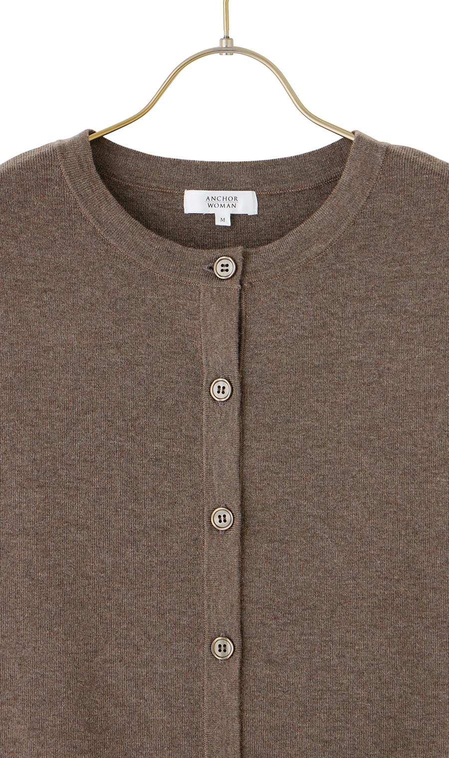 ニットジレ【ノースリーブ】 ブラウン M