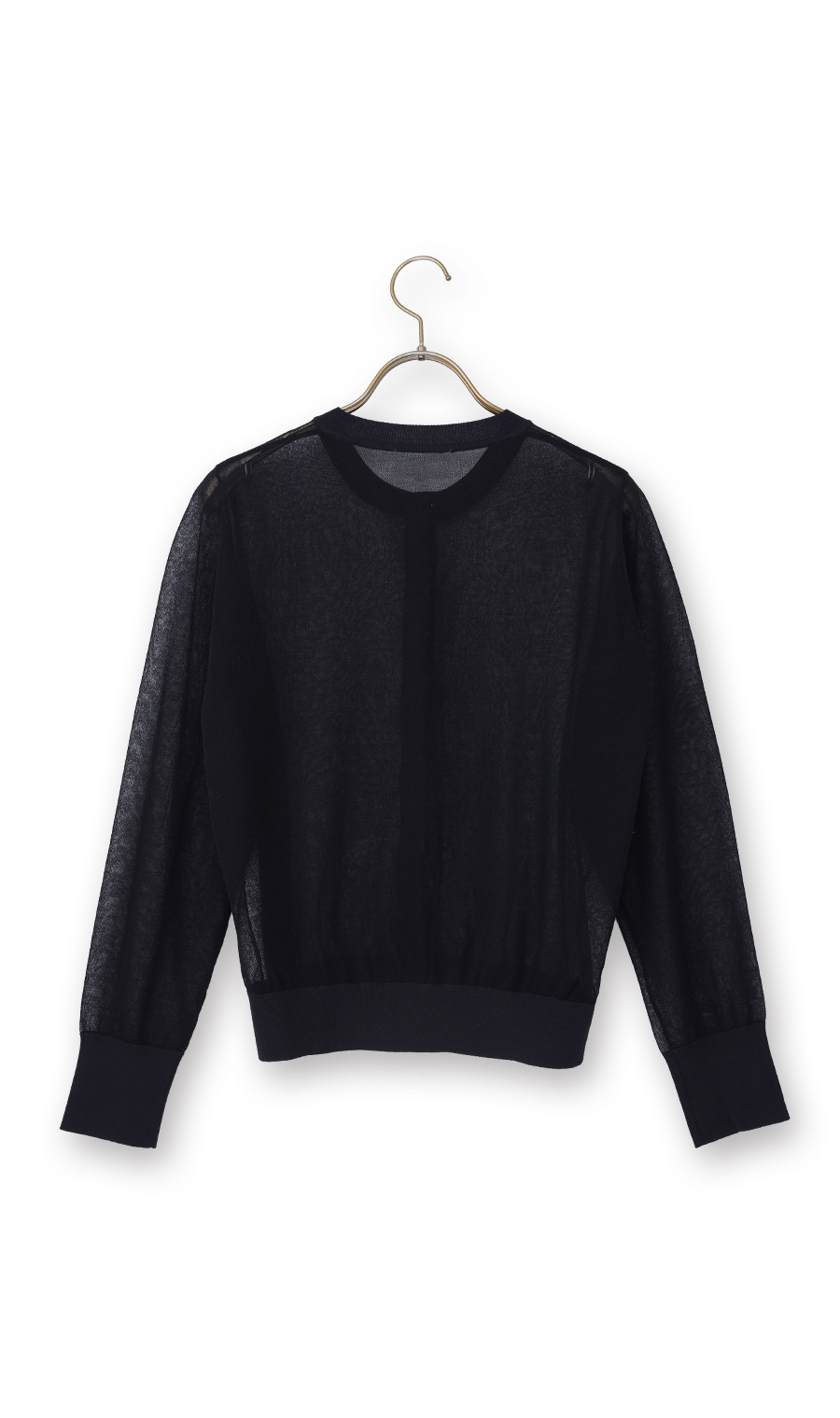 シアーカーディガン【長袖】【アンサンブル着用可】 ネイビー M