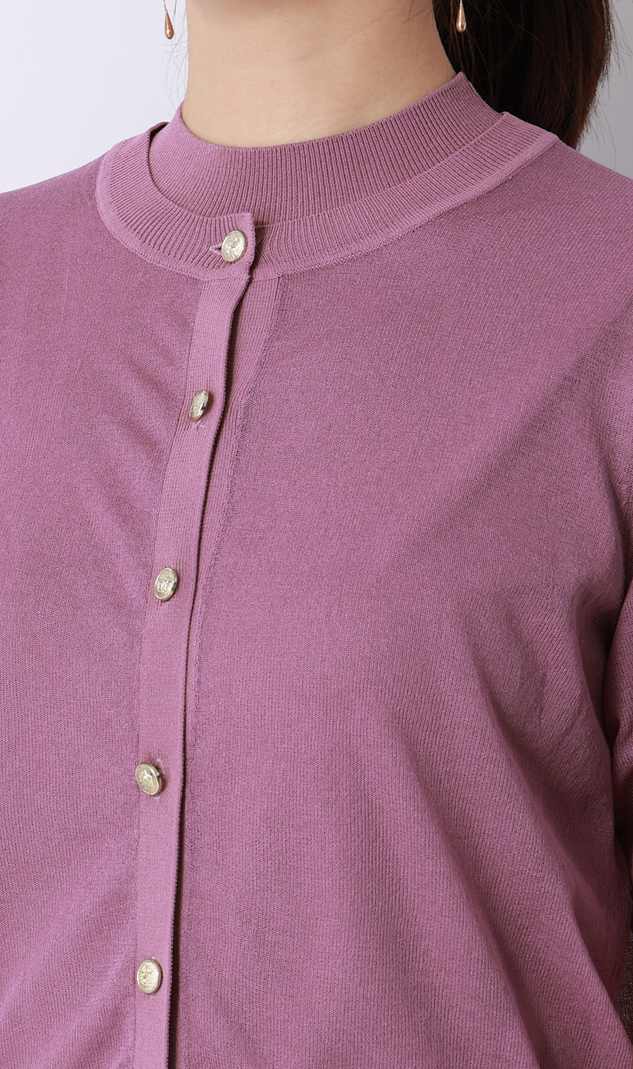 シアーカーディガン【長袖】【アンサンブル着用可】 ピンク S