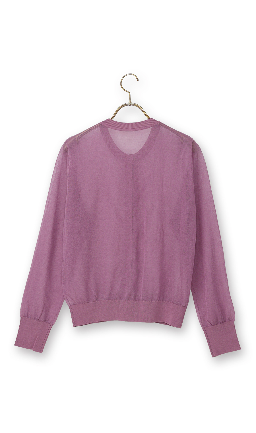 シアーカーディガン【長袖】【アンサンブル着用可】 ピンク S