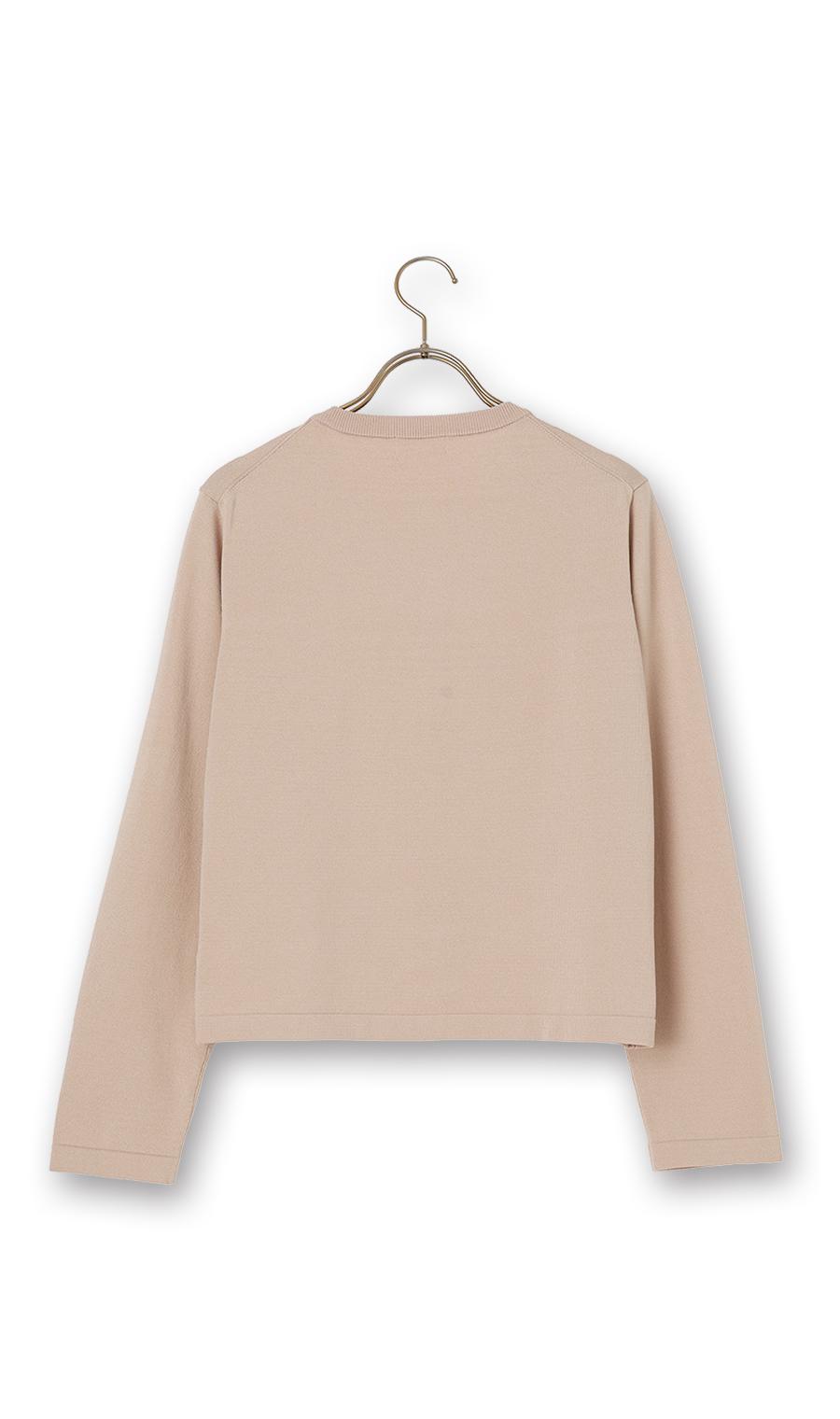 【毛玉CLEARニット】クルーネックカーディガン【長袖】【#すごセーター】 ベージュ S