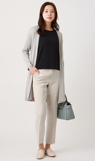 ロングトッパーカーディガン《長袖》