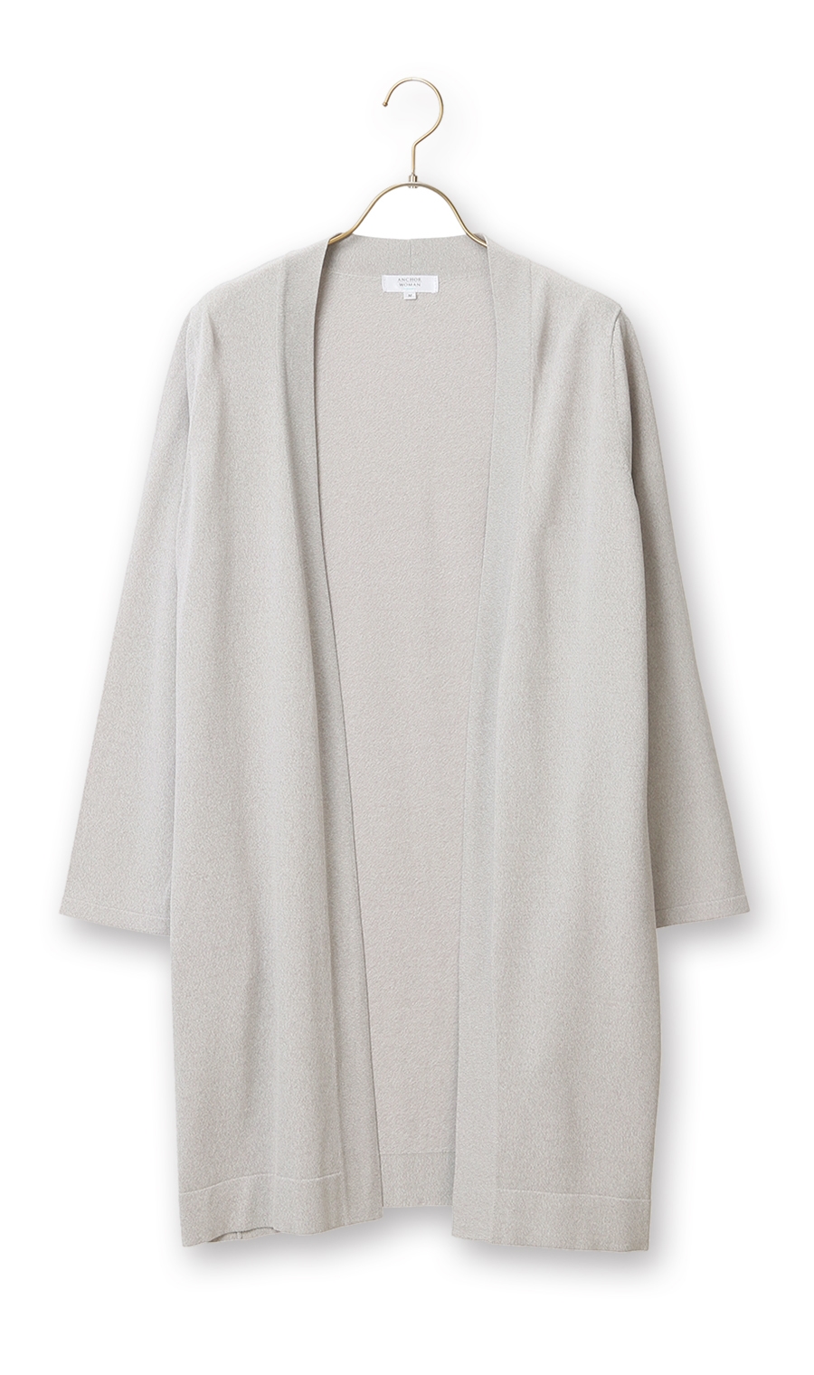 ロングトッパーカーディガン《長袖》 グレー S