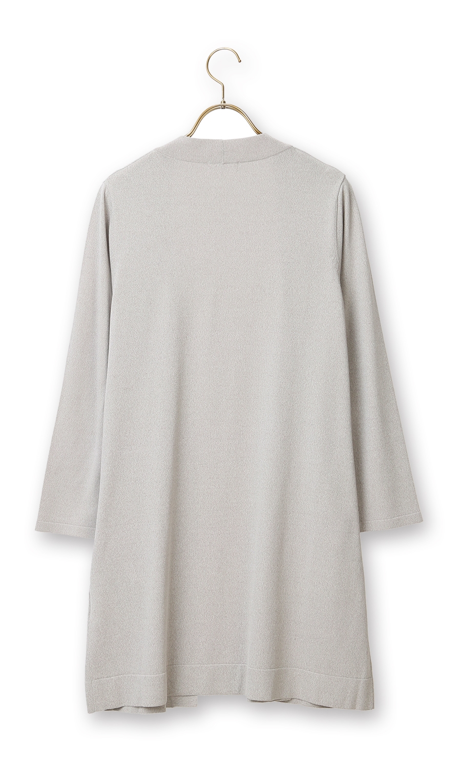 ロングトッパーカーディガン《長袖》 グレー S