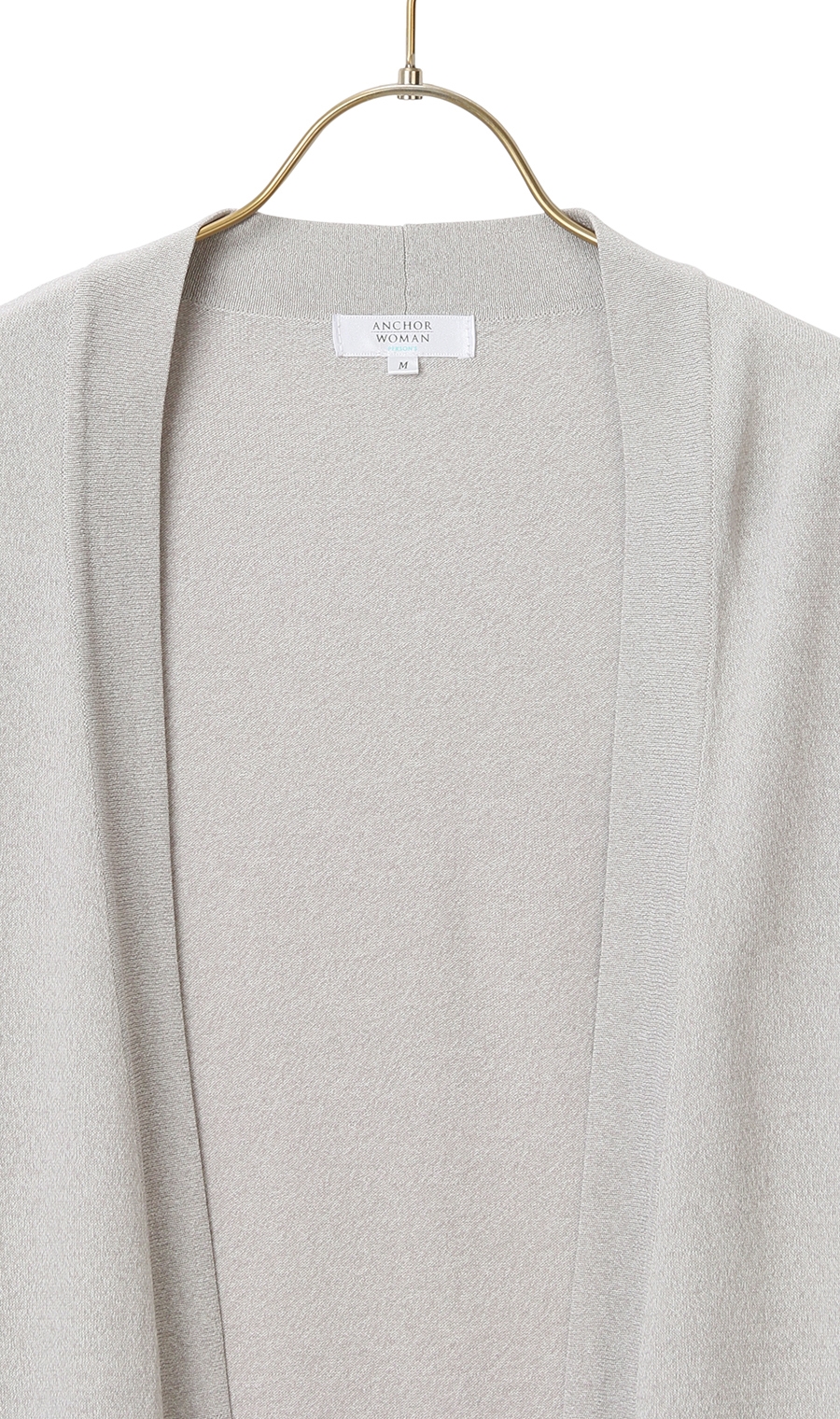 ロングトッパーカーディガン《長袖》 グレー S
