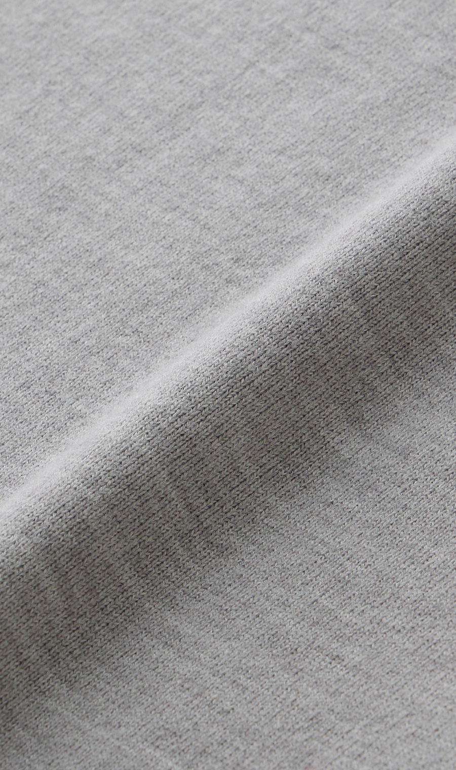 【毛玉CLEARニット】Vネック天竺ニット グレー LL