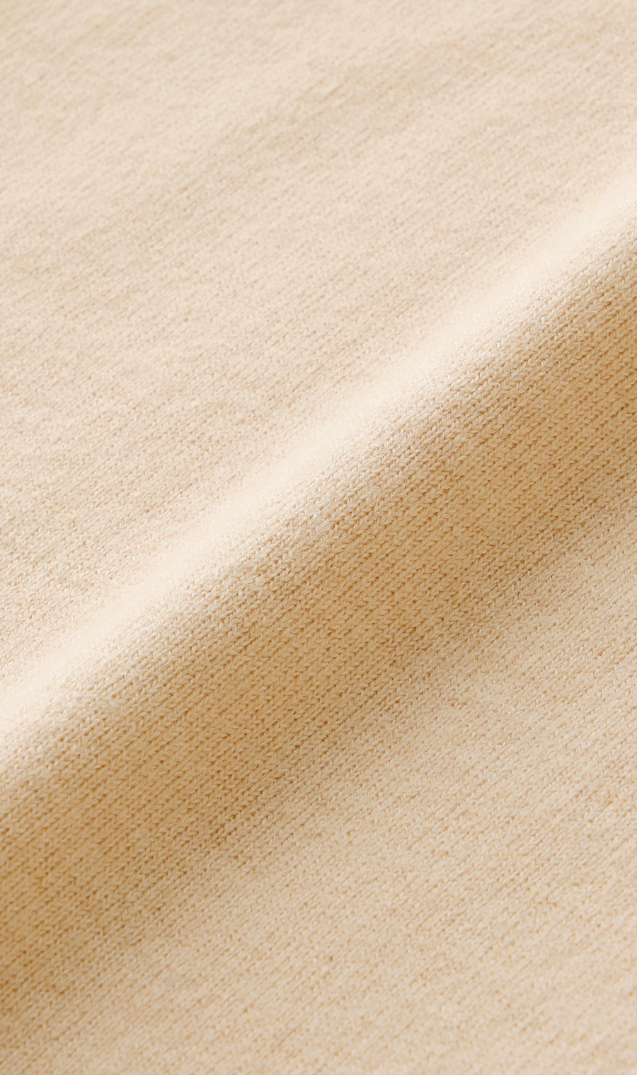 【毛球CLEAR針織】 V領平針織針織米色S