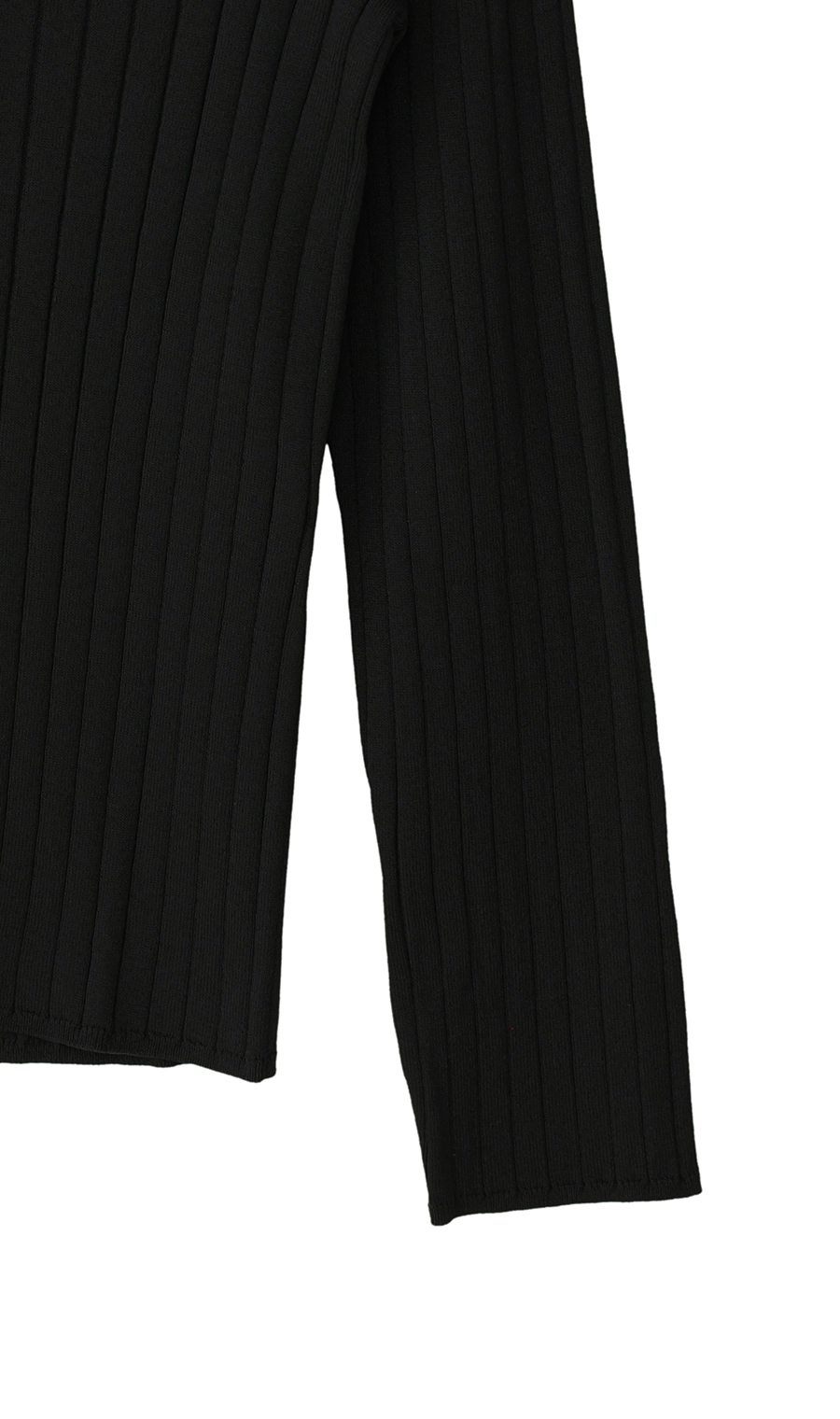 Vネックワイドリブカーディガン【長袖】 ホワイト M