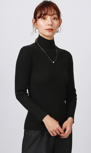 タートルネックニットプルオーバー《長袖》