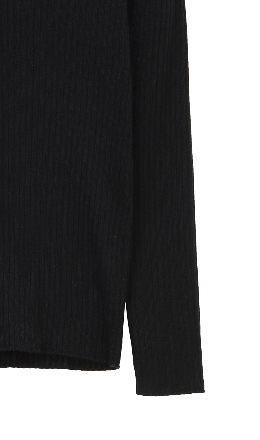 タートルネックニットプルオーバー《長袖》 ブラック S