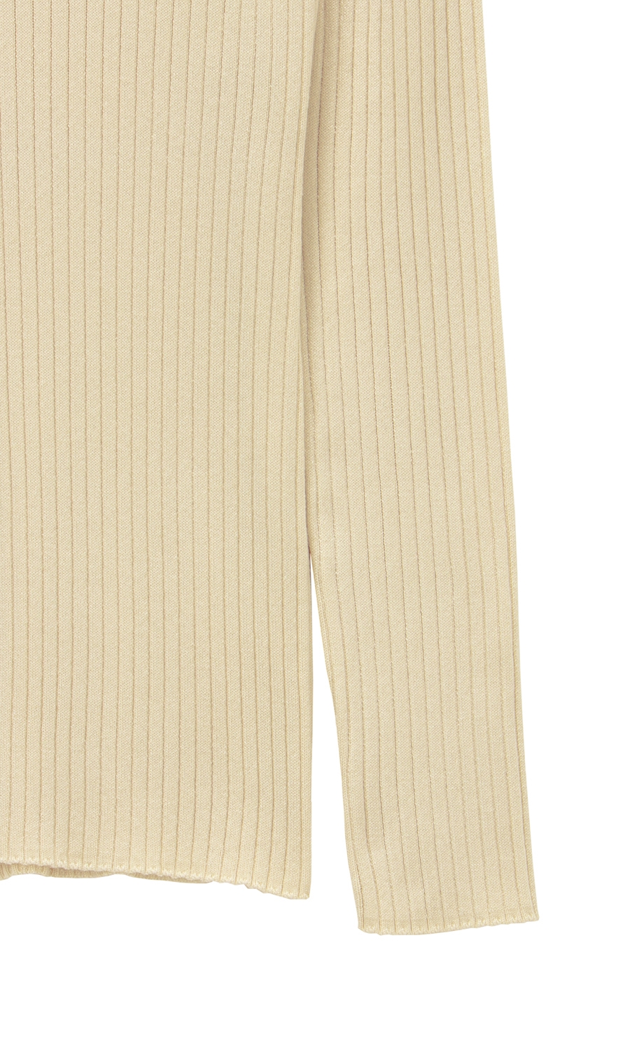 タートルネックニットプルオーバー《長袖》 ホワイト LL