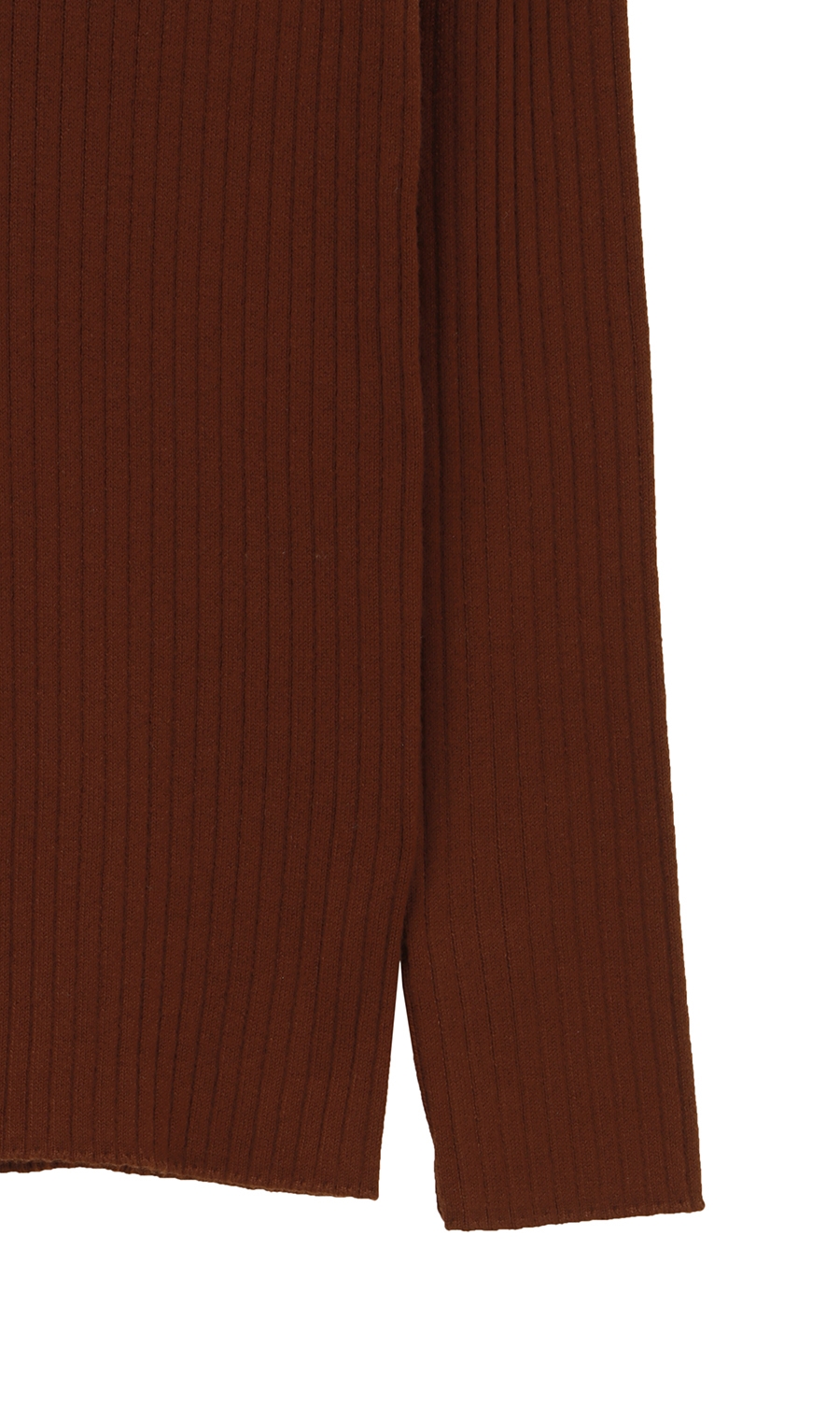 タートルネックニットプルオーバー《長袖》 ブラウン S