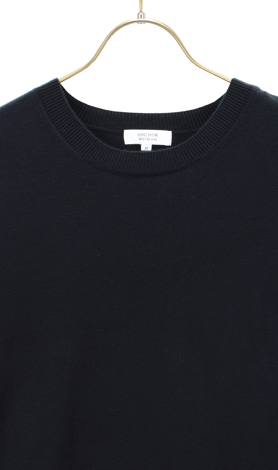 クルーネックニットプルオーバー《長袖》 ネイビー S