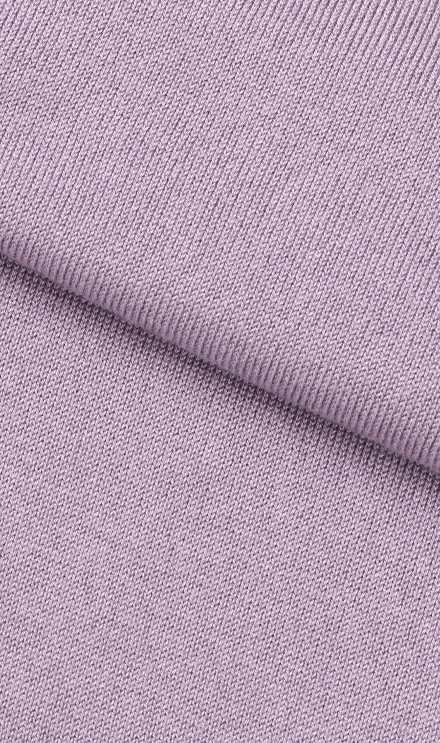 クルーネックニットプルオーバー《長袖》 パープル S