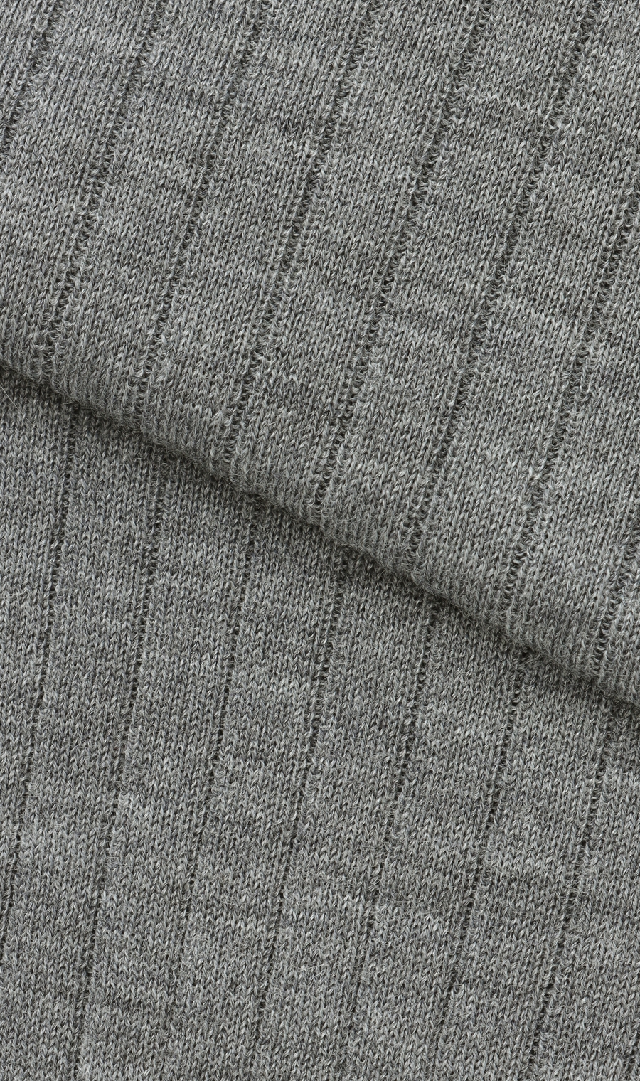 《毛玉CLEARニット》リブVネックプルオーバー《#すごセーター》 グレー S