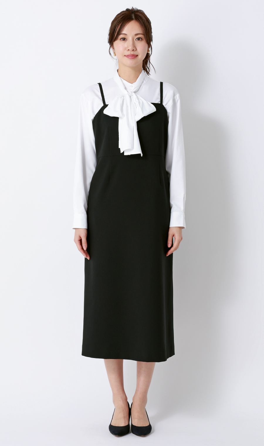 キャミワンピース【セットアップ着用可】 ブラック M