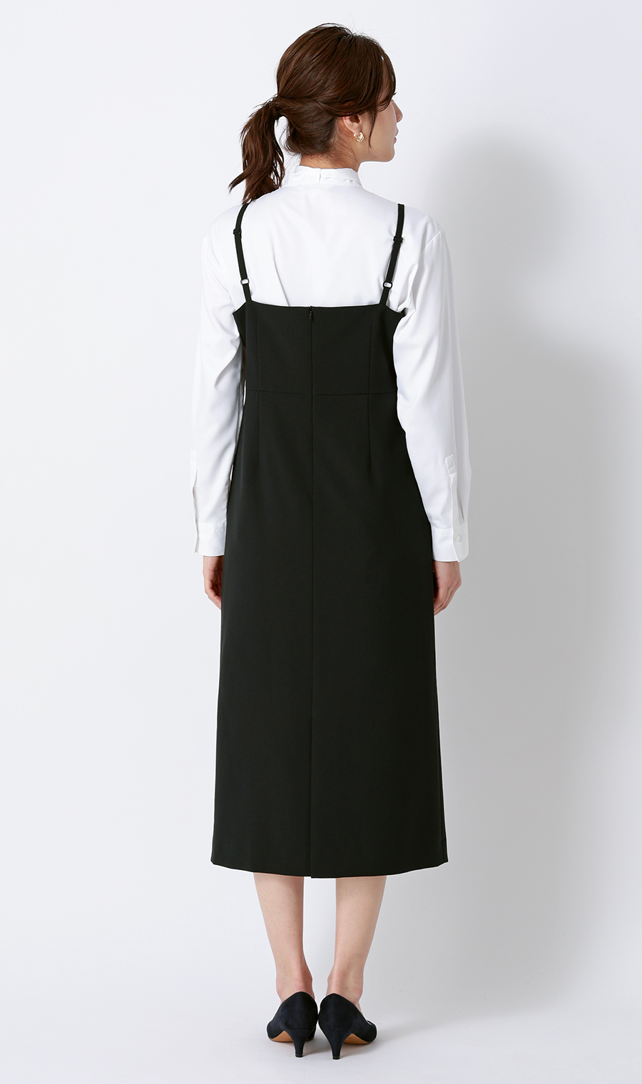 キャミワンピース【セットアップ着用可】 ブラック M