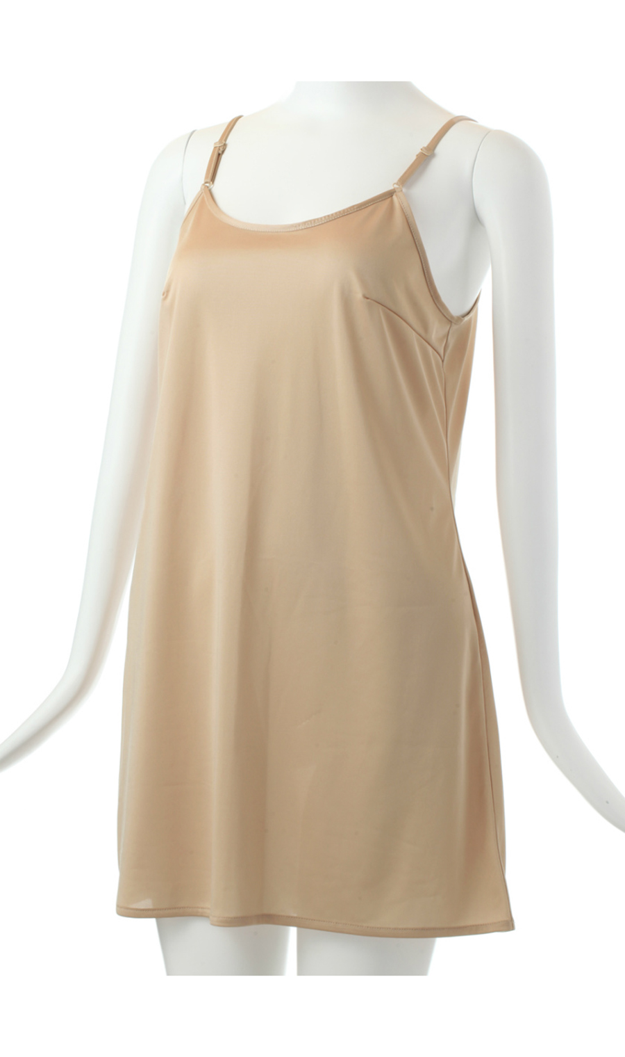 ■透けにくいインナースリップ【75cm丈】【Atsugi】【WEB限定】 ベージュ M