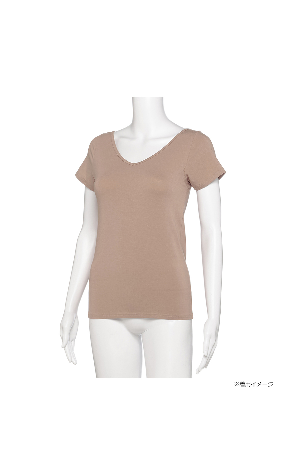 ■2分袖インナー【Atsugi】【WEB限定】 グレー M