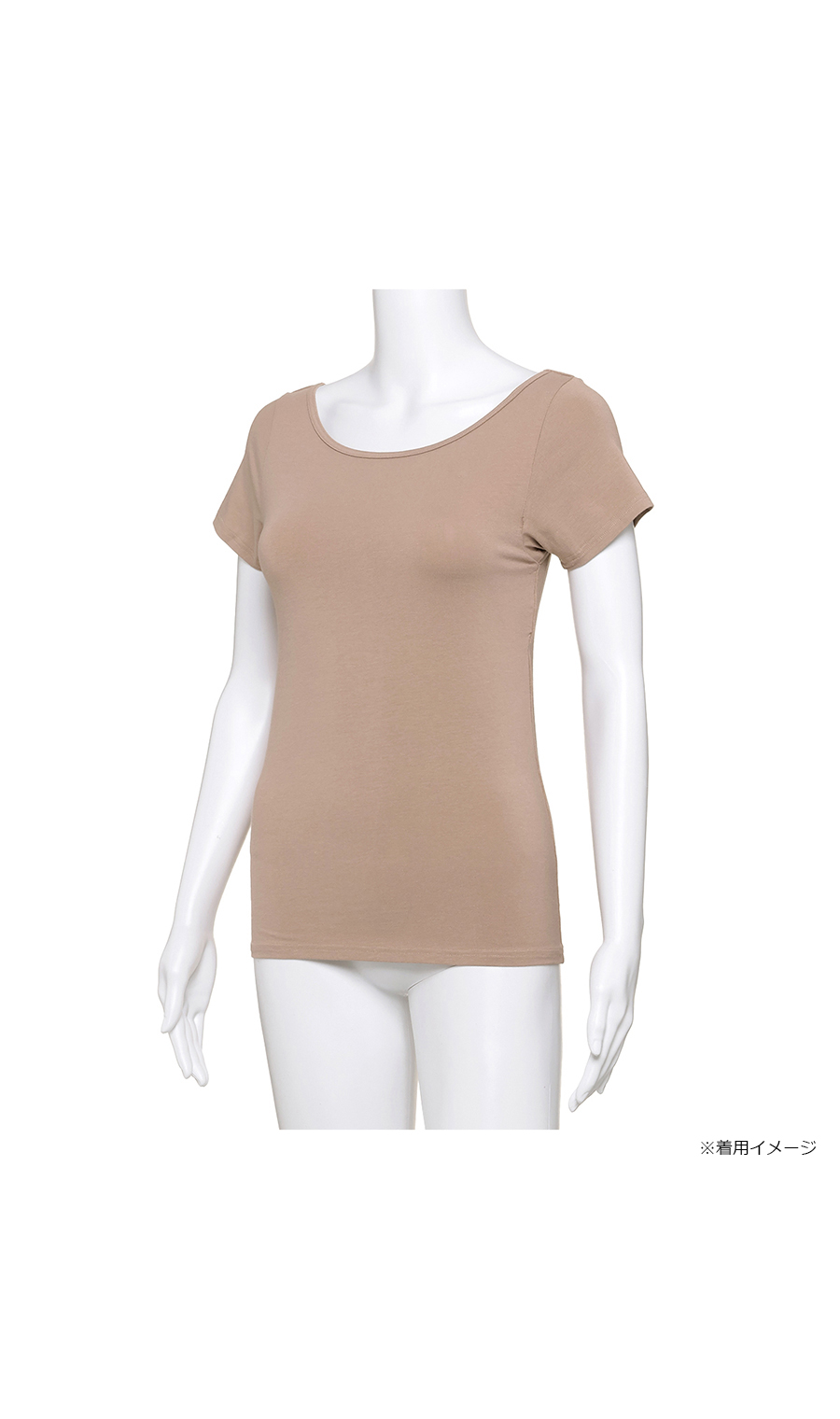 ■2分袖インナー【Atsugi】【WEB限定】 グレー M