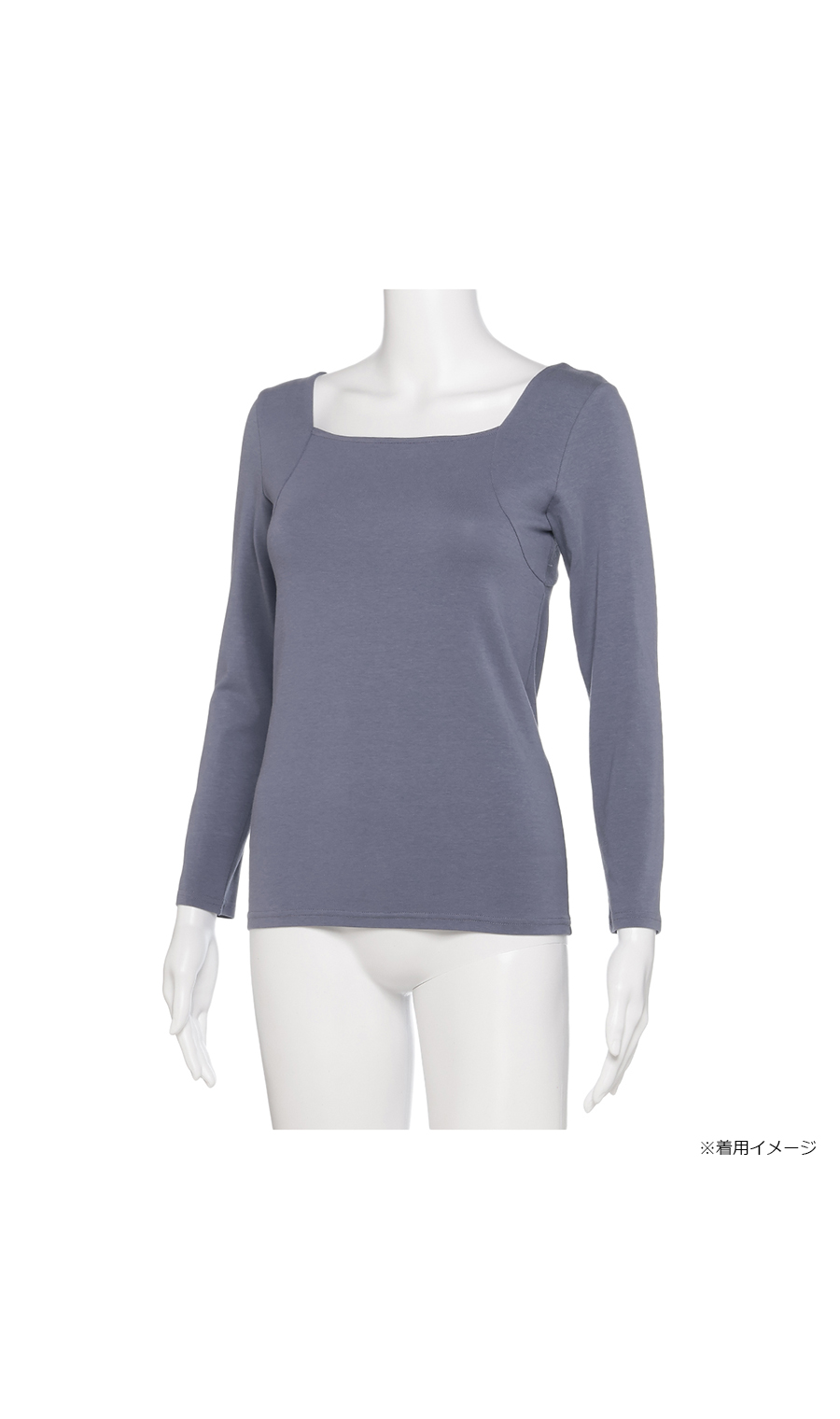 ■8分袖インナー【Atsugi】【WEB限定】 ブラック M