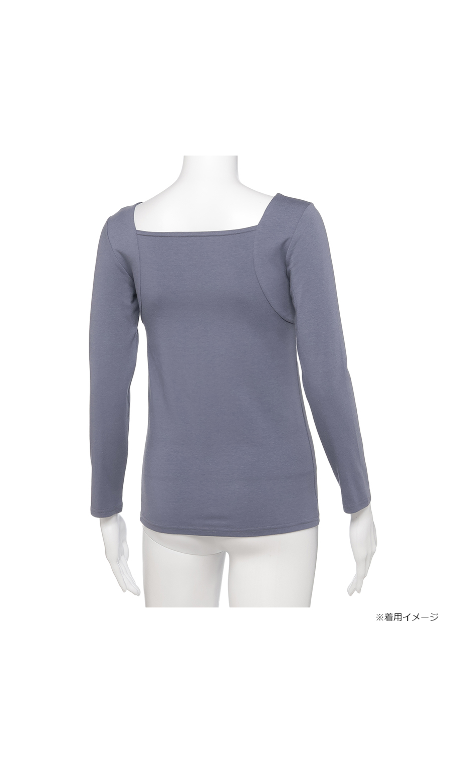 ■8分袖インナー【Atsugi】【WEB限定】 ブラック M