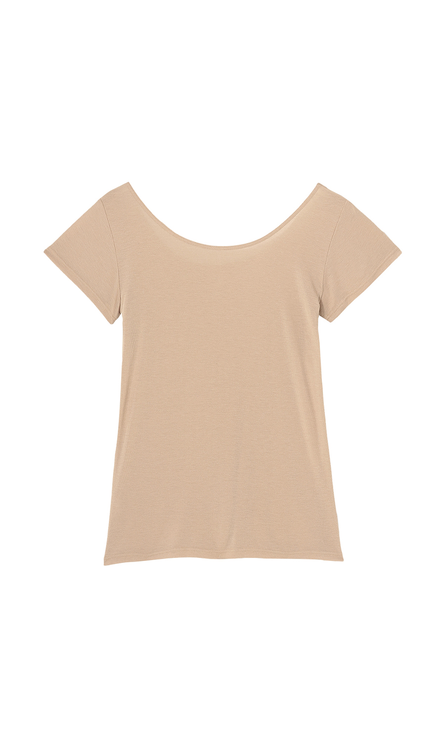 ■脇汗パッド付2分袖インナー【Atsugi】【WEB限定】 ベージュ M