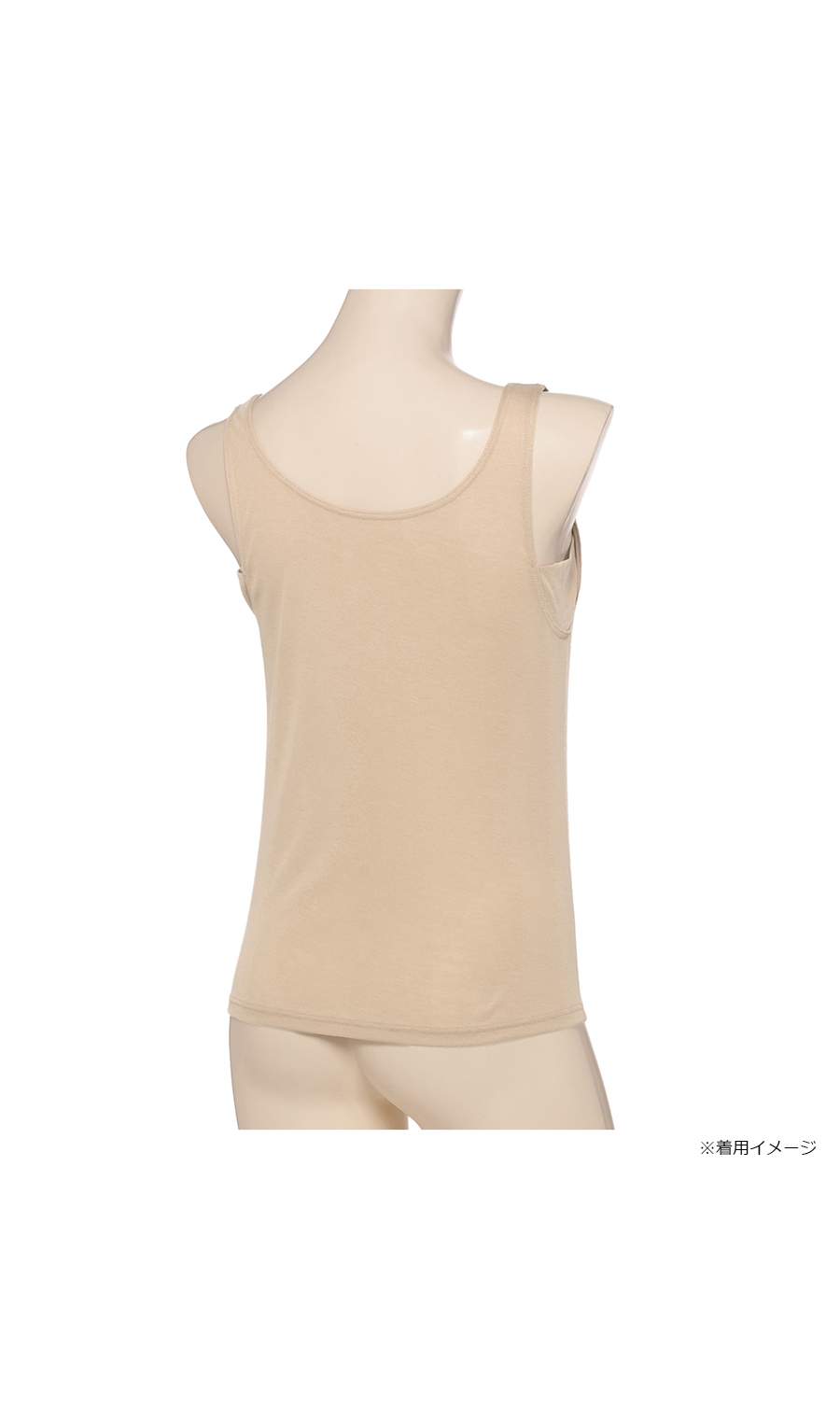 ■脇汗パッド付タンクトップ【Atsugi】【WEB限定】 ブラック M