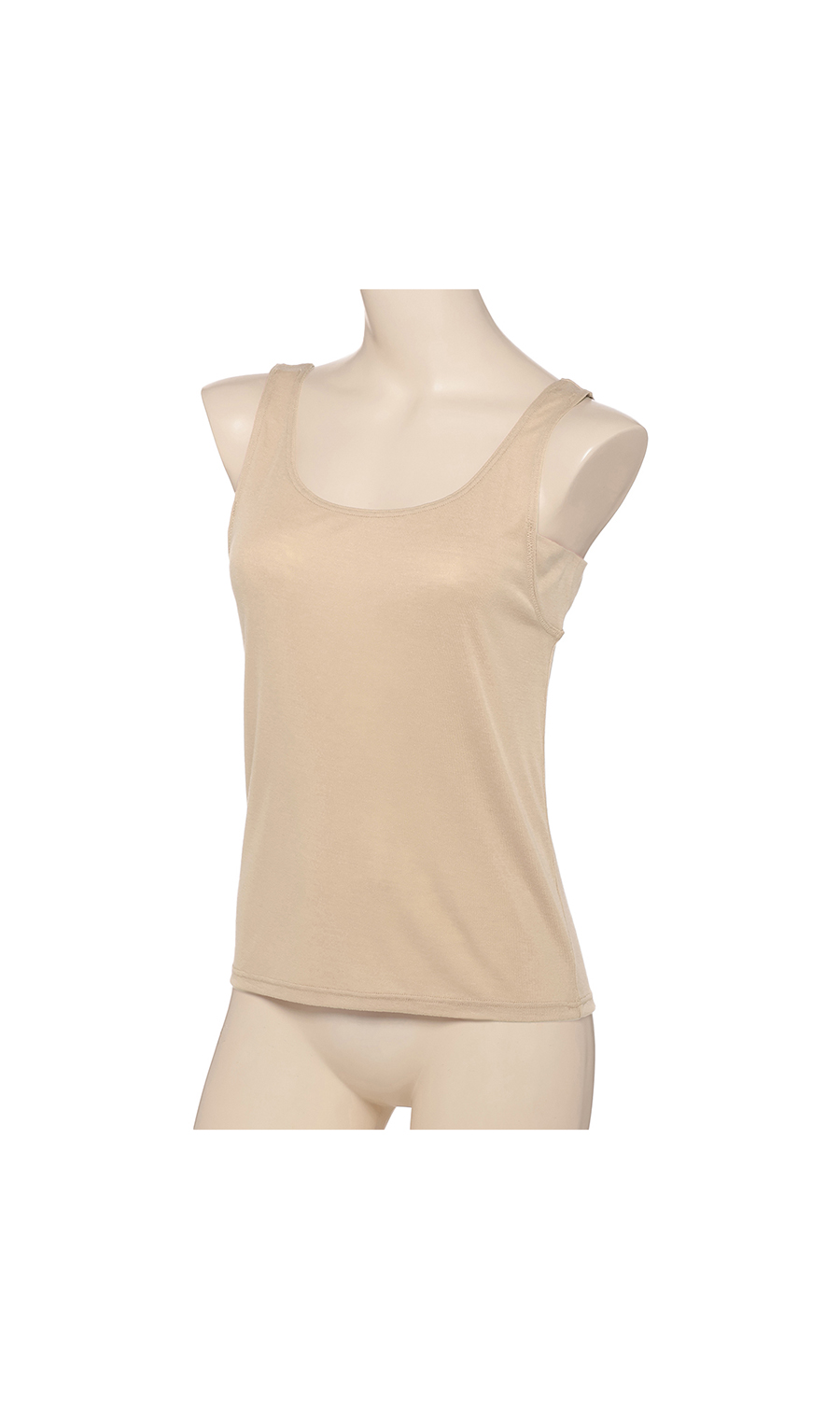 ■脇汗パッド付タンクトップ【Atsugi】【WEB限定】 ベージュ M