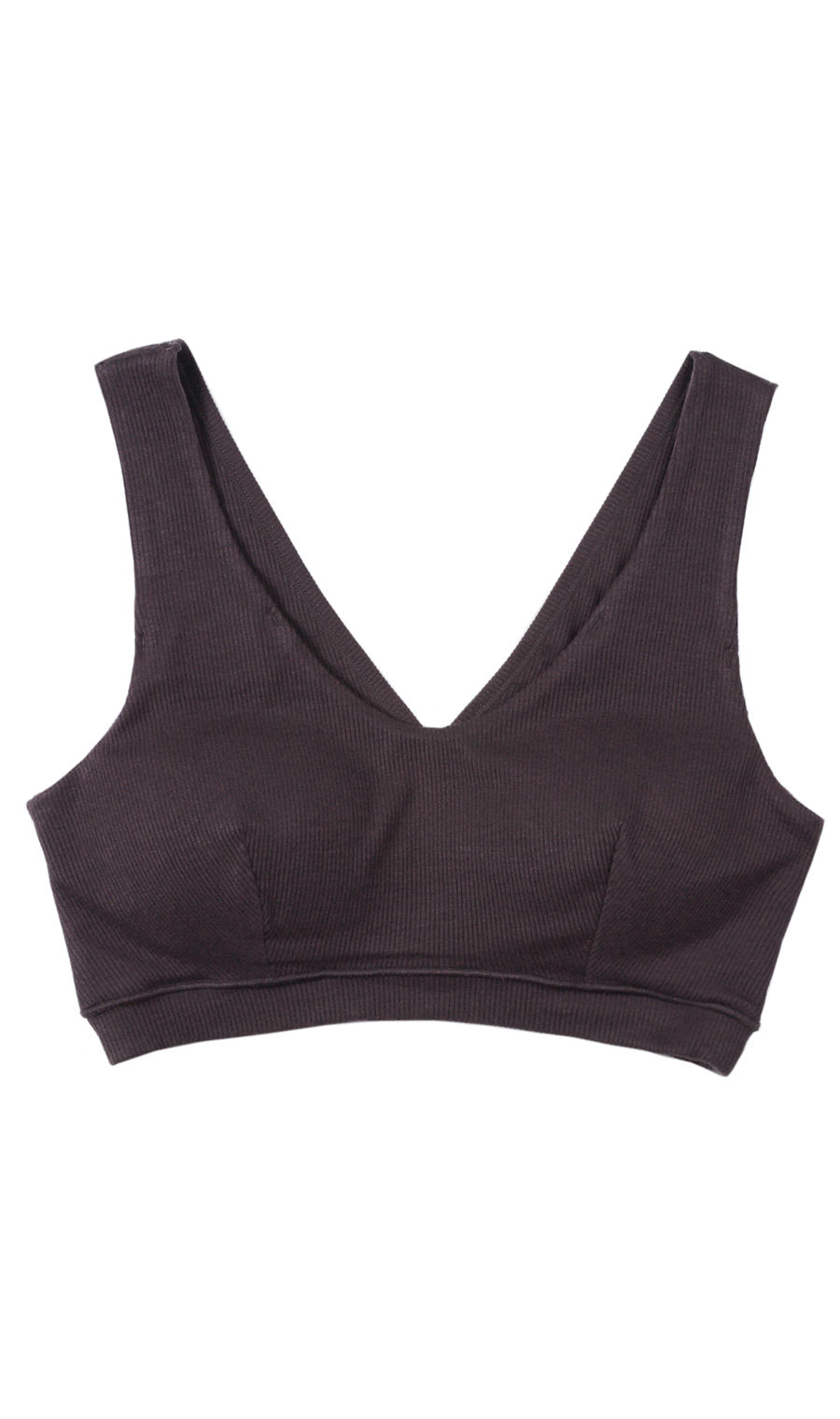 ■やわらかリブナイトブラ【Atsugi】【WEB限定】 ブラウン M